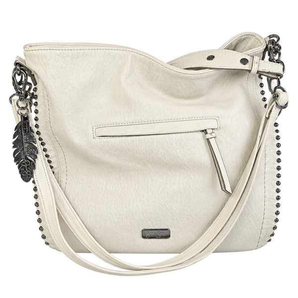 Jessica Simpson Studded Shoulder Bag Grey