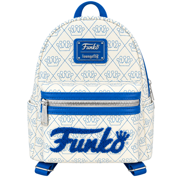 Loungefly Funko Logo White Mini Backpack