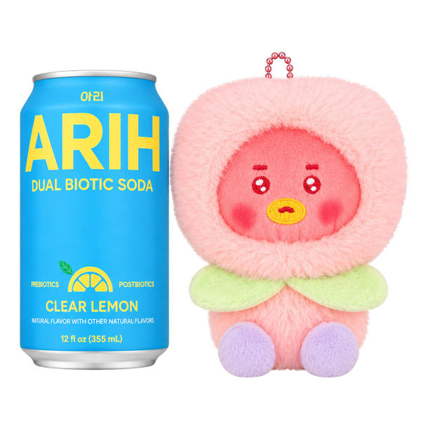 BT21 TATA Pink Peach Plush Keyring Keychain bag charm BTS V Taehyung