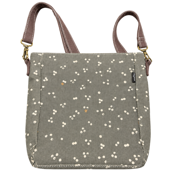 Maika Crossbody Bag Nochi Grey White Print Canvas
