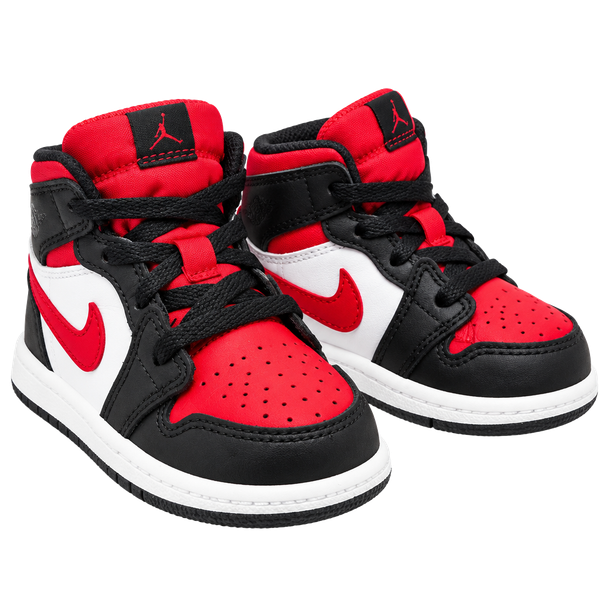 Jordan Air Jordan 1 Mid Alternate Bred Toe Toddler Shoes