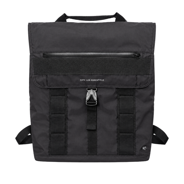 WANT Les Essentiels Black ECONYL Nylon Convertible Backpack