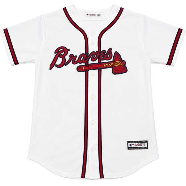Major League Baseball Atlanta Braves Baseball Jersey Youth Size L