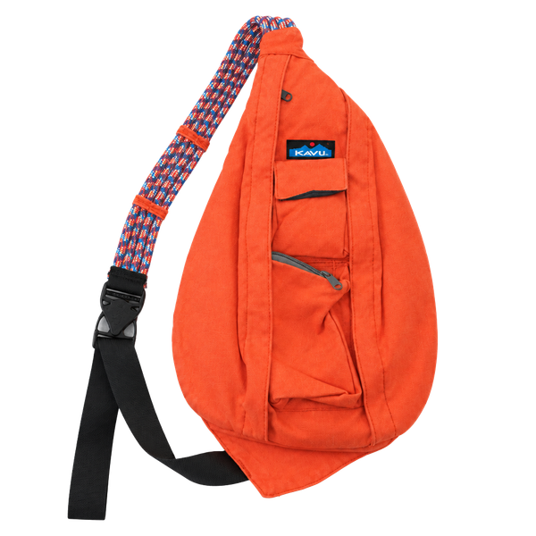 Kavu Rope Sling Bag Orange Cotton Crossbody Backpack