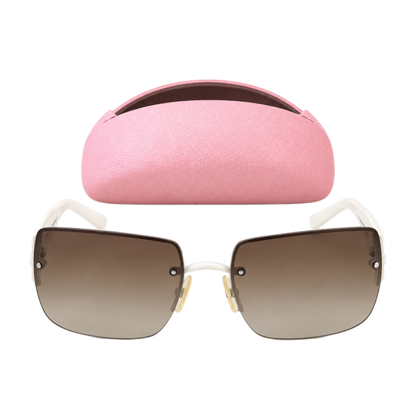 Juicy Couture Fluffy/S Sunglasses White Gold Rhinestone Size 56-16