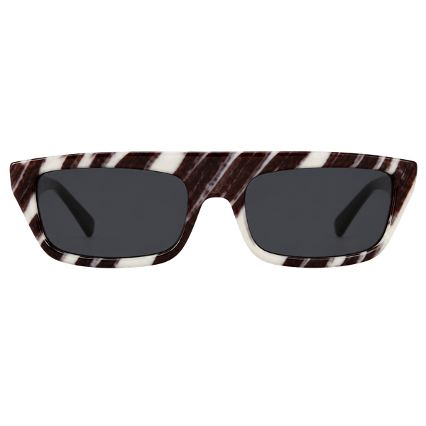 Moschino MOS047/S Sunglasses Size 53-19-135 White Black Brushstroke