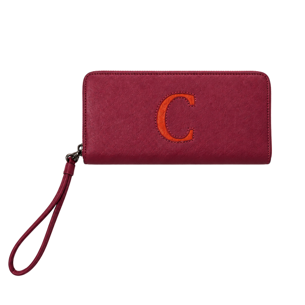 Liz Claiborne Wristlet Wallet Burgundy Leather