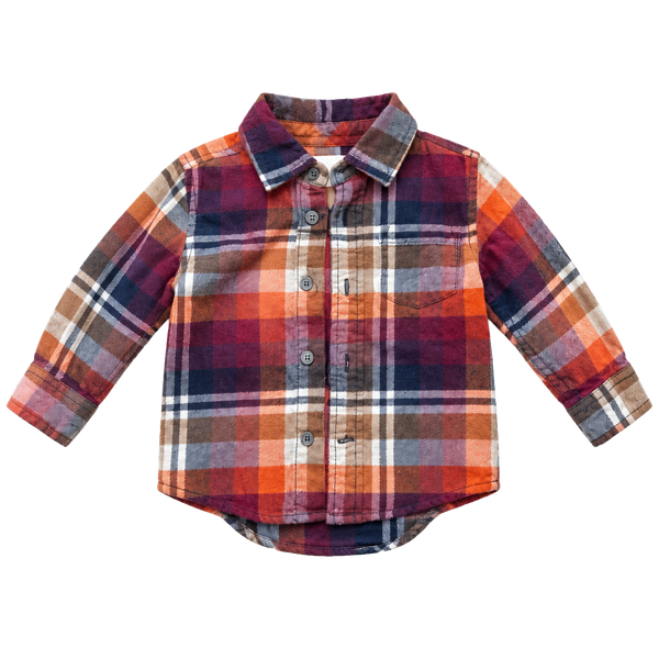Gymboree Plaid Flannel Shirt Size 12-18 Months