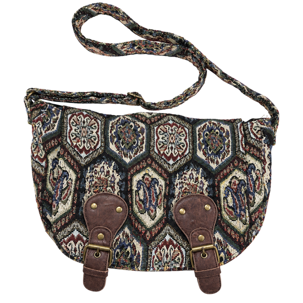 Vintage Mossimo Supply Co Women’s Geometric Multicolor Shoulder Bag Buckle