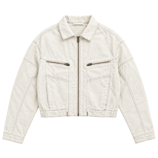 We The Free Urban Jacket Size S White Denim