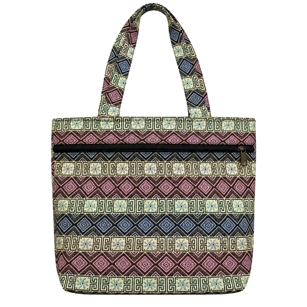 Bohemian Woven Tapestry Tote Bag Geometric Ethnic Boho Handbag Purse