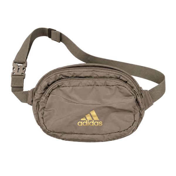 Adidas Core Waist Pack Fanny Pack Taupe Gold Logo