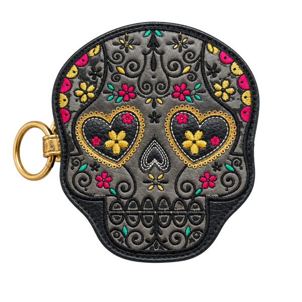 Loungefly Sugar Skull Wristlet Purse - Heart Tag