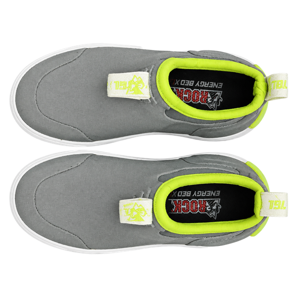 Rocky Kids 11 Rubber Boot Charcoal Grey Lime