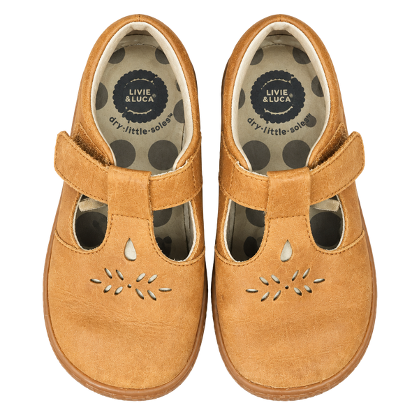 Livie & Luca Toddler Girls Toffee Prim T-Strap Mary Jane Size 4