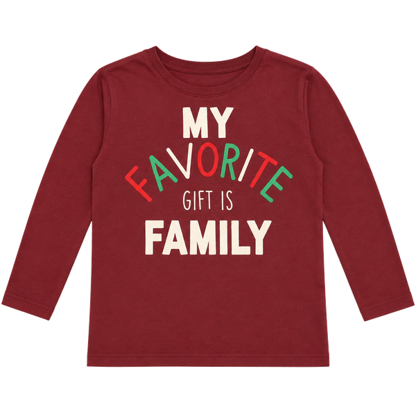 Old Navy Long-Sleeve Holiday Graphic T-Shirt Size 4T Red