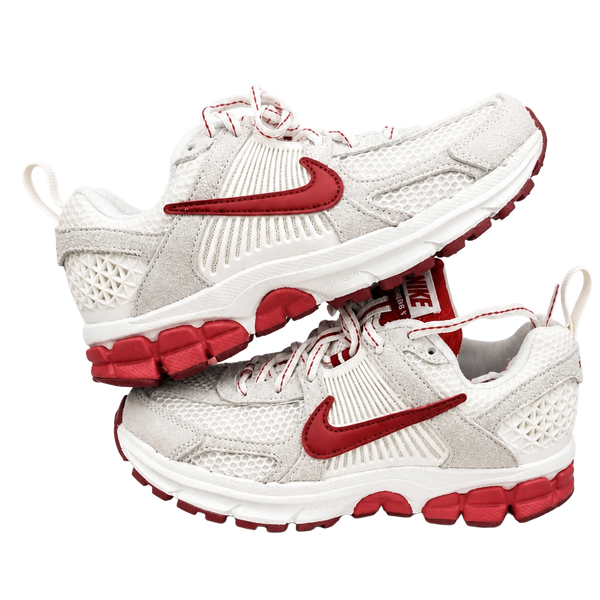 Nike Vomero 5 SE (GS) White/Red Low Top Mesh Sneakers Kids US 3.5 IB5727-100