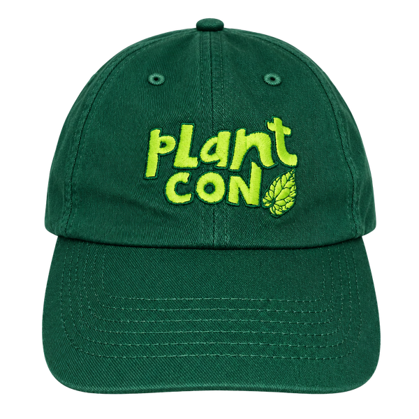 Plant Con Baseball Cap Green Embroidered Hat