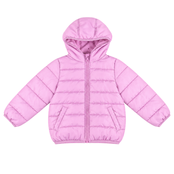 Toddler Jumping Beans Puffer Jacket Size 3T Purple Fleece Lined
