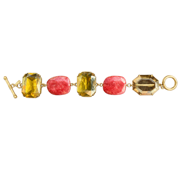 J.J.ill Gemstone Toggle Bracelet Red Amber