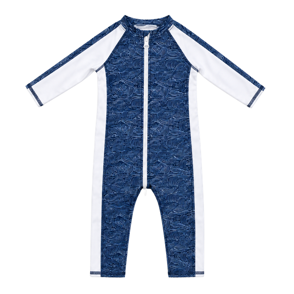 SwimZip Ocean Breeze Long Sleeve Sunsuit Romper 6-12 Months