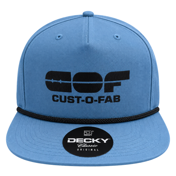 Decky Cust-O-Fab Snapback Hat Blue Rope Classic