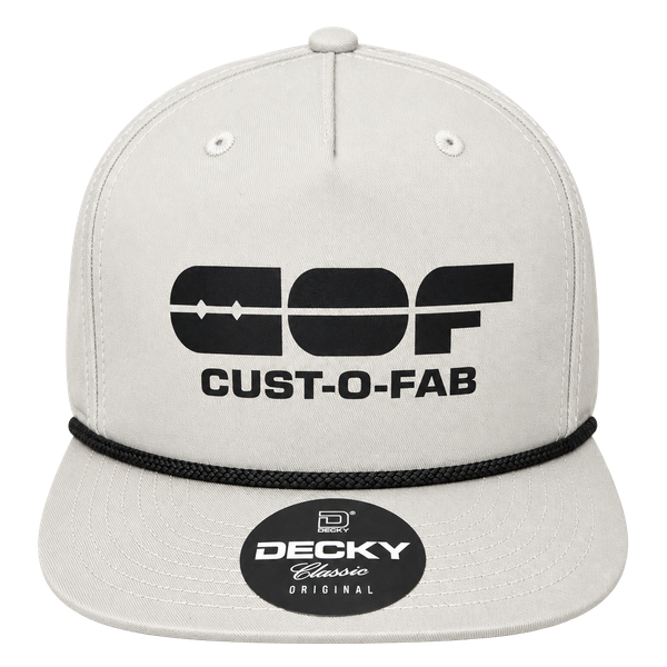 Decky Cust-O-Fab Snapback Hat Cream Classic Original Rope