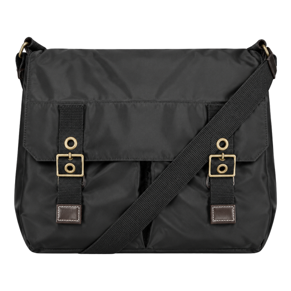 Gap Messenger Bag Black Nylon Crossbody Y2K