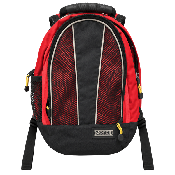 Lands' End Backpack Red Black Mesh Direct Merchants