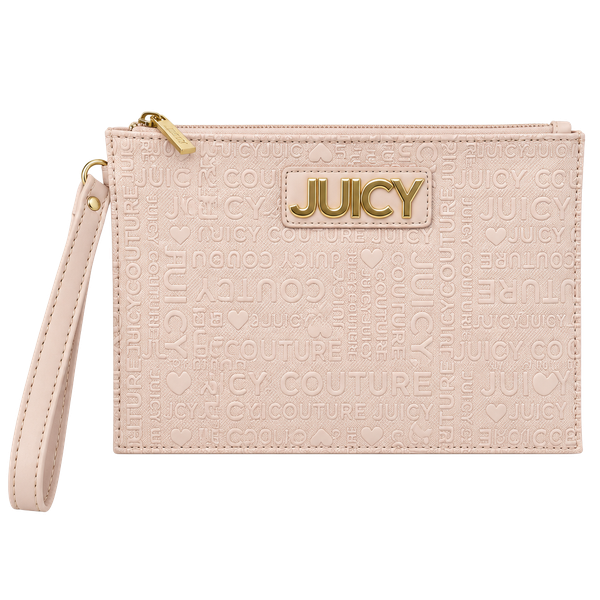 Juicy Couture Block Taffy All Out Of Love Wristlet Wallet Pink