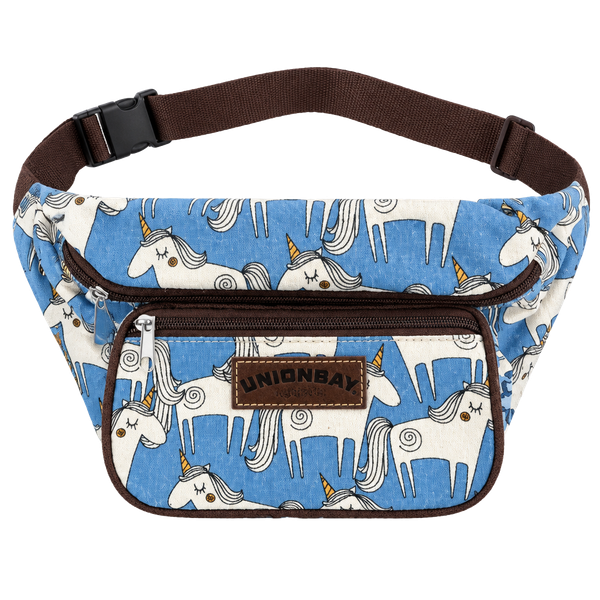 Unionbay Unicorn Fanny Pack Blue White Belt Bag