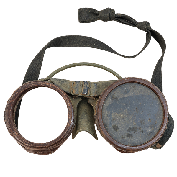 Vintage Industrial Safety Welding Goggles Brown Bakelite Steampunk