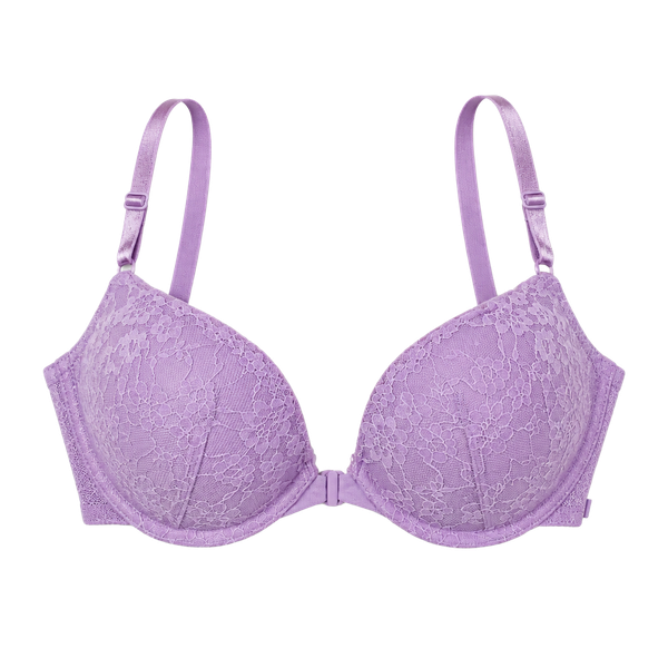 36C Purple DaisyLace FrontClose T ExtremeLift Victorias Secret Plunge PU UW Bra