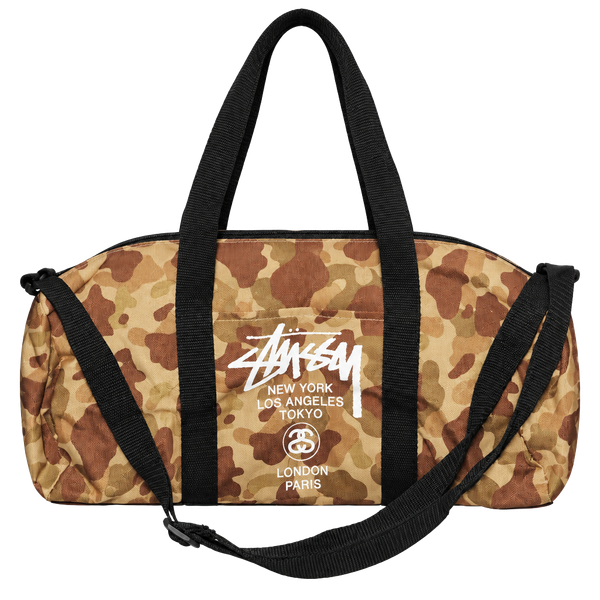 Stussy Camo Duffle Bag Brown Black