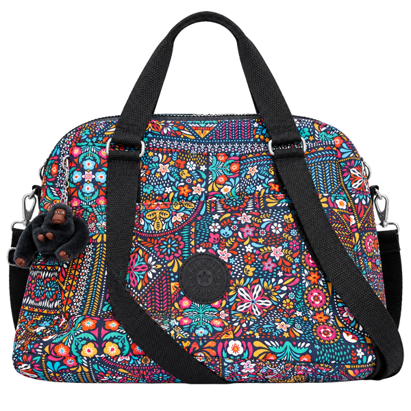 Kipling Felicity Shoulder Bag Multicolor Floral Print