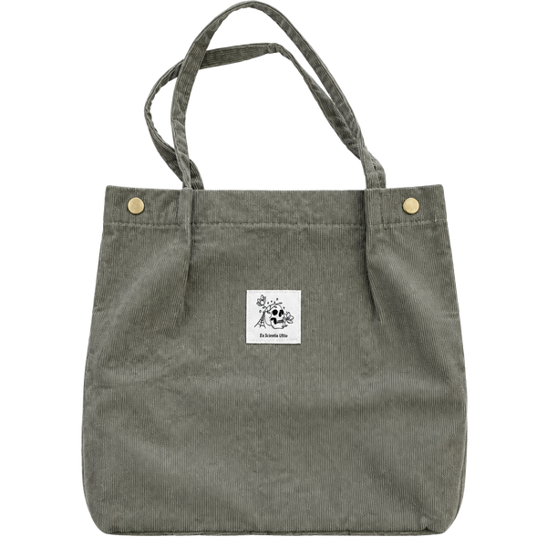 OwlCrate A Lesson In Vengeance Corduroy Tote Bag Gray