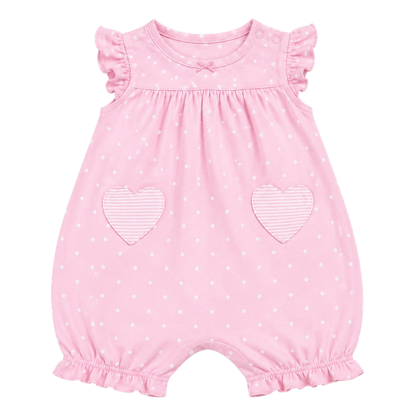 (518) Carter's Polka Dot Romper Size 3m Pink