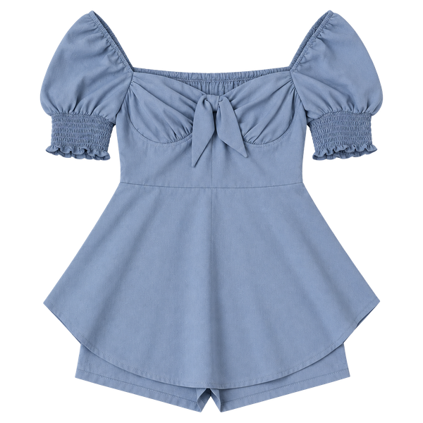 Lulus Be Your Sweetheart Romper Size L Blue