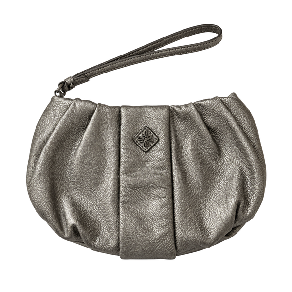 Simply Vera Vera Wang Pleated Metallic Wristlet Clutch