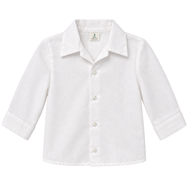 Toddle Time JCPenney Button-Down Shirt Size 2 White Long Sleeve Collared