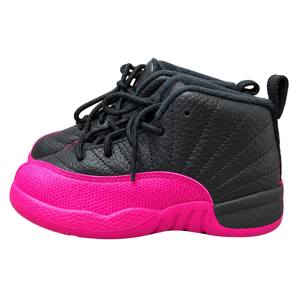 Jordan 12 Retro GP Black Deadly Pink 510816-026 Toddler Size 13C