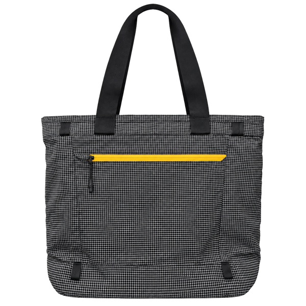 Boundary Rennen Ripstop Tote Bag Black Grid