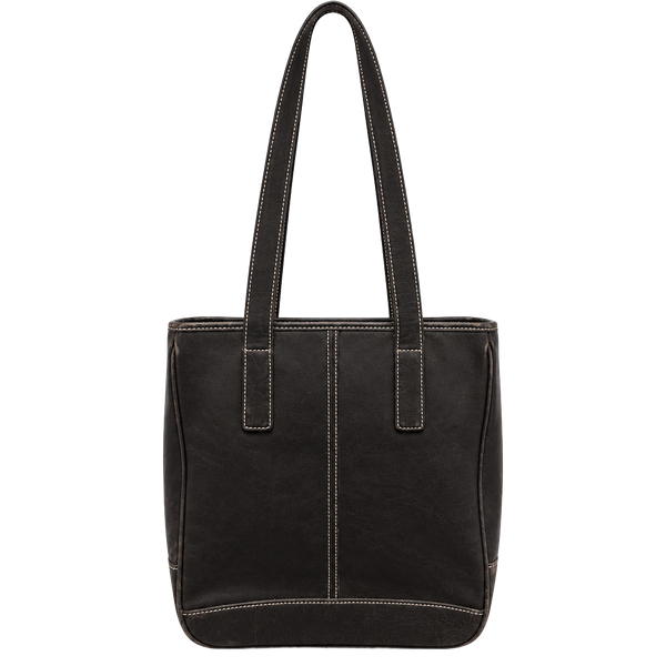 Coach Hamptons Leather Tote Bag Dark Brown