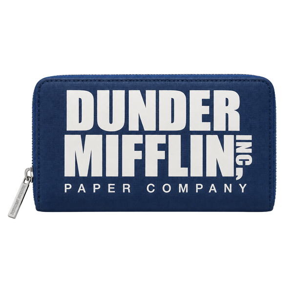 Loungefly The Office Dunder Mifflin Zip Around Wallet Blue