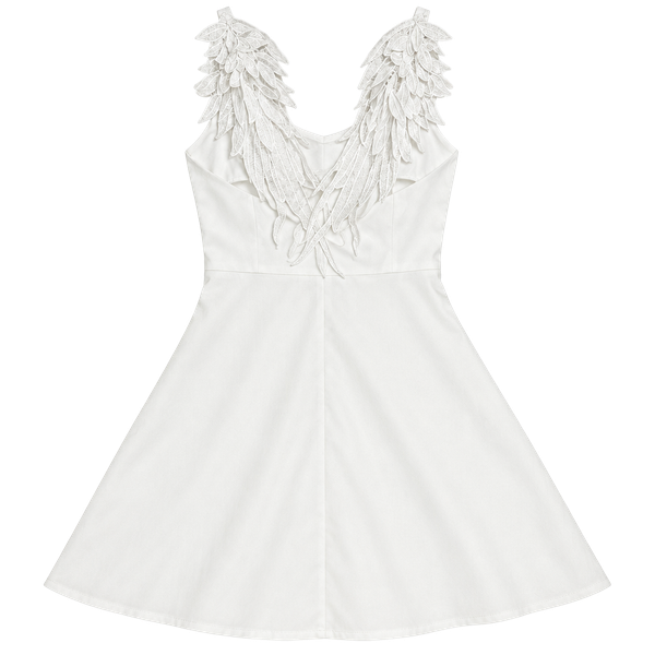 Chicwish Angel's Wings White Cami Dress
