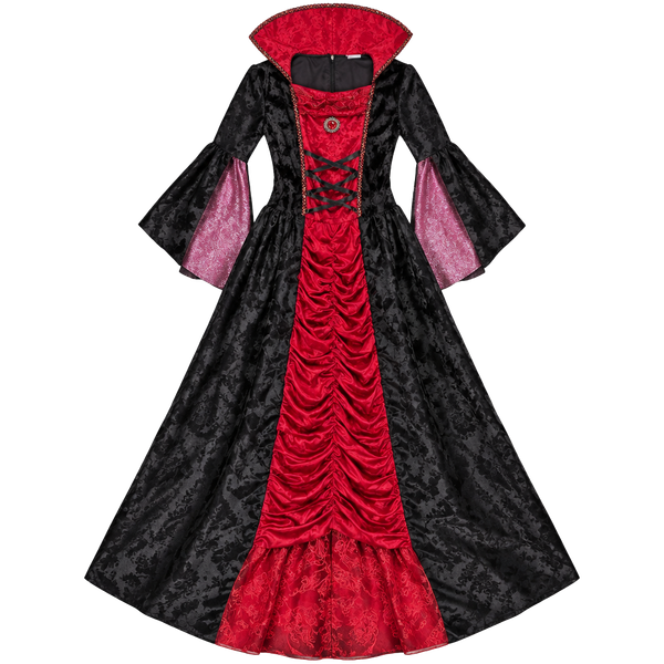 Spirit Halloween Victorian Vampiress Child Xl Red Black