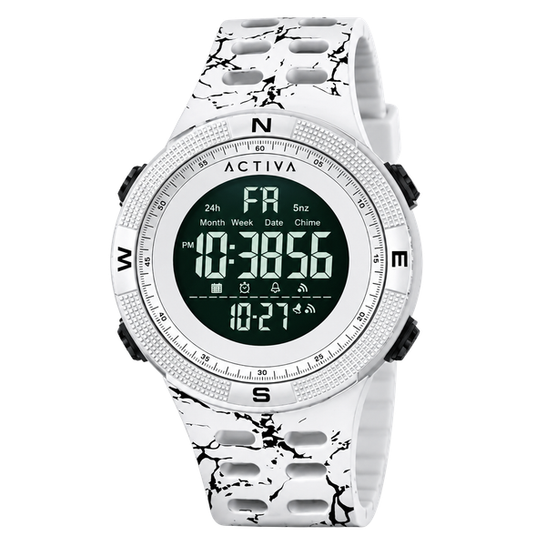 Activa Summit X Invicta ACW1915MC-004 Men’s 50mm White Camo Digital Watch