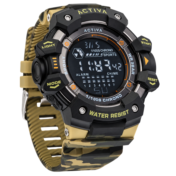 Activa Armour X Invicta ACW8050MC-001 Men’s 50mm Camouflage Digital Watch NIB