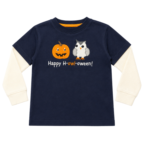 Gymboree Long Sleeve Embroidered Halloween Layered Top Size 18-24 months