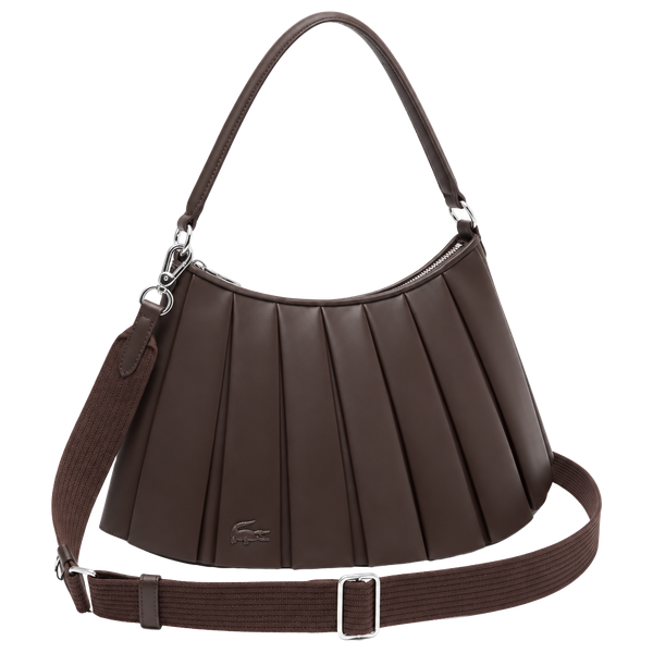 Lacoste Lenglen Leather Bag “coffee bean”